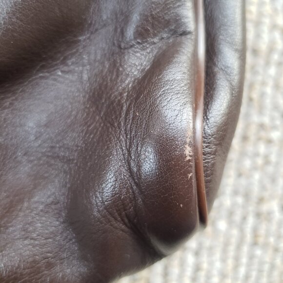 Vintage Etienne Aigner Brown Leather Handbag Purse - Picture 5 of 13